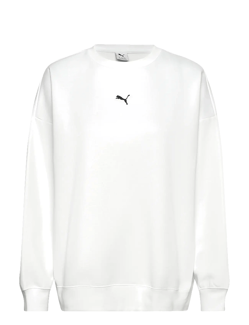 PUMA - ESS Oversized Crew FL - dressipluusid - puma white - 0