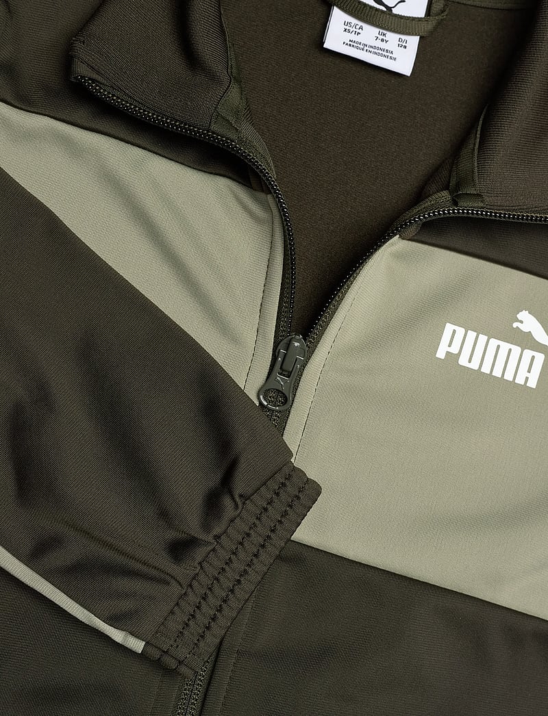 PUMA - PUMA Poly Colorblock Suit B - apģērbs - dark olive - 4
