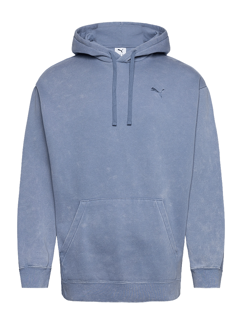 PUMA - ESS ELEVATED Relaxed Wash Hoodie FL - overdele - cool blue - 0