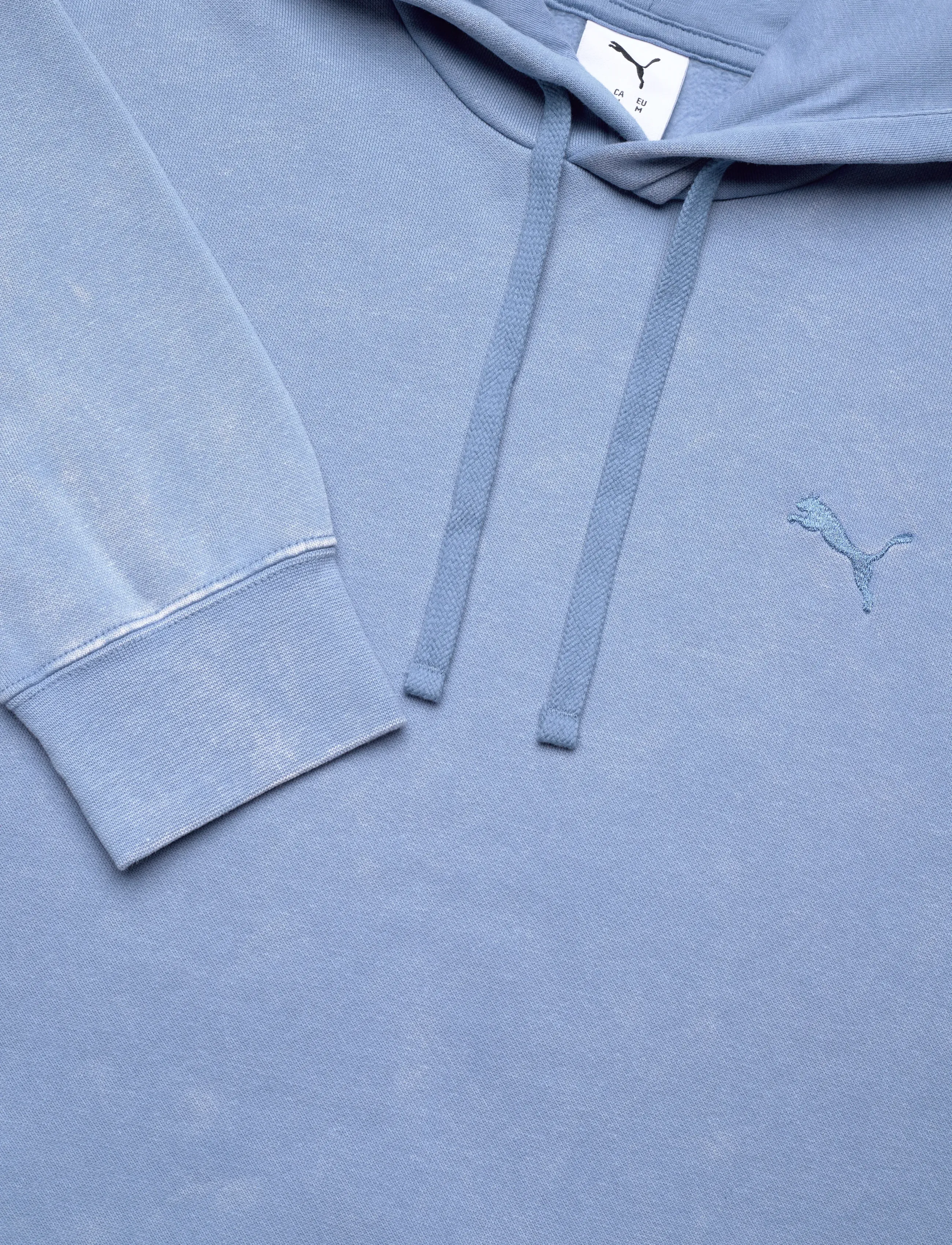 PUMA - ESS ELEVATED Relaxed Wash Hoodie FL - huvtröjor - cool blue - 2