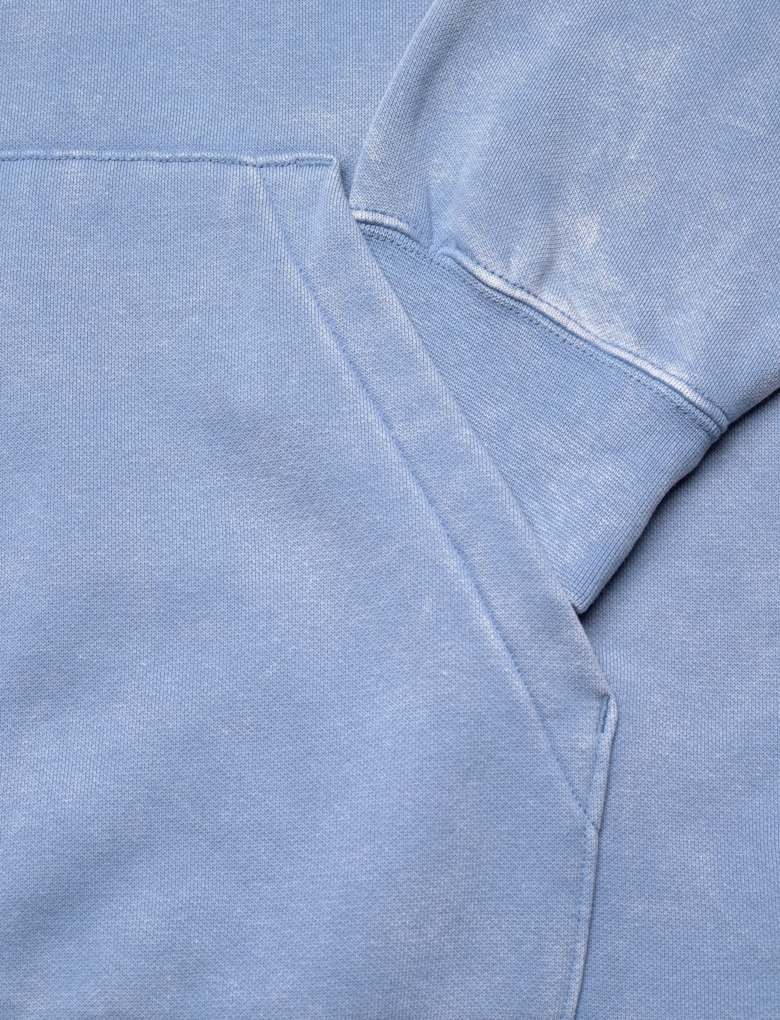 PUMA - ESS ELEVATED Relaxed Wash Hoodie FL - huvtröjor - cool blue - 3