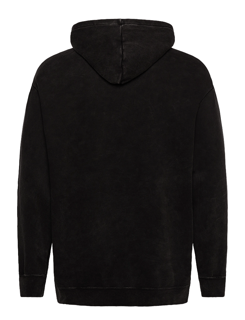 PUMA - ESS ELEVATED Relaxed Wash Hoodie FL - huvtröjor - puma black - 1