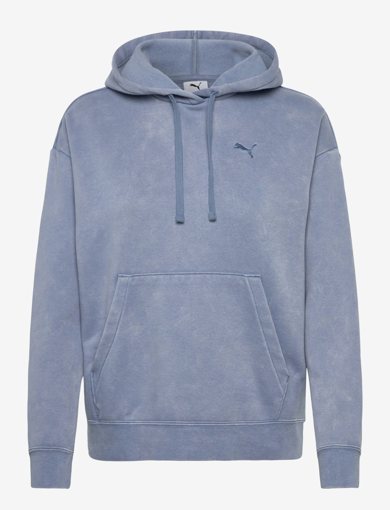 PUMA - ESS ELEVATED Relaxed Wash Hoodie FL - huvtröjor - cool blue - 0