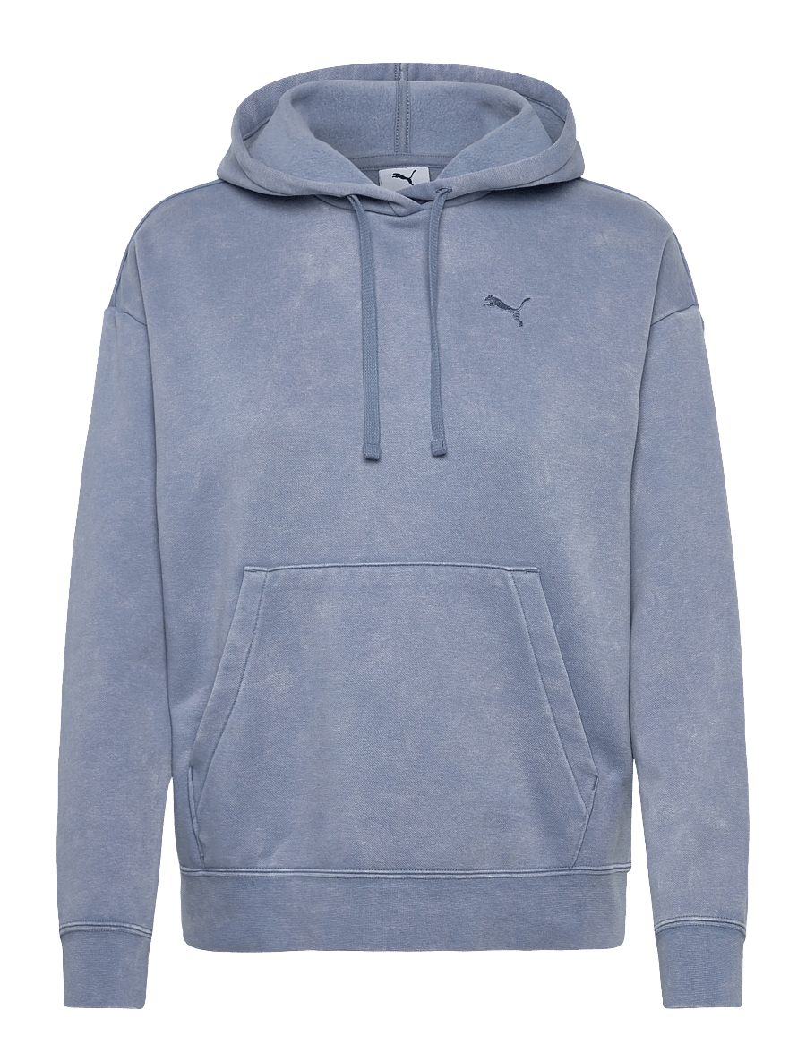 PUMA - ESS ELEVATED Relaxed Wash Hoodie FL - kapuutsiga dressipluusid - cool blue - 0