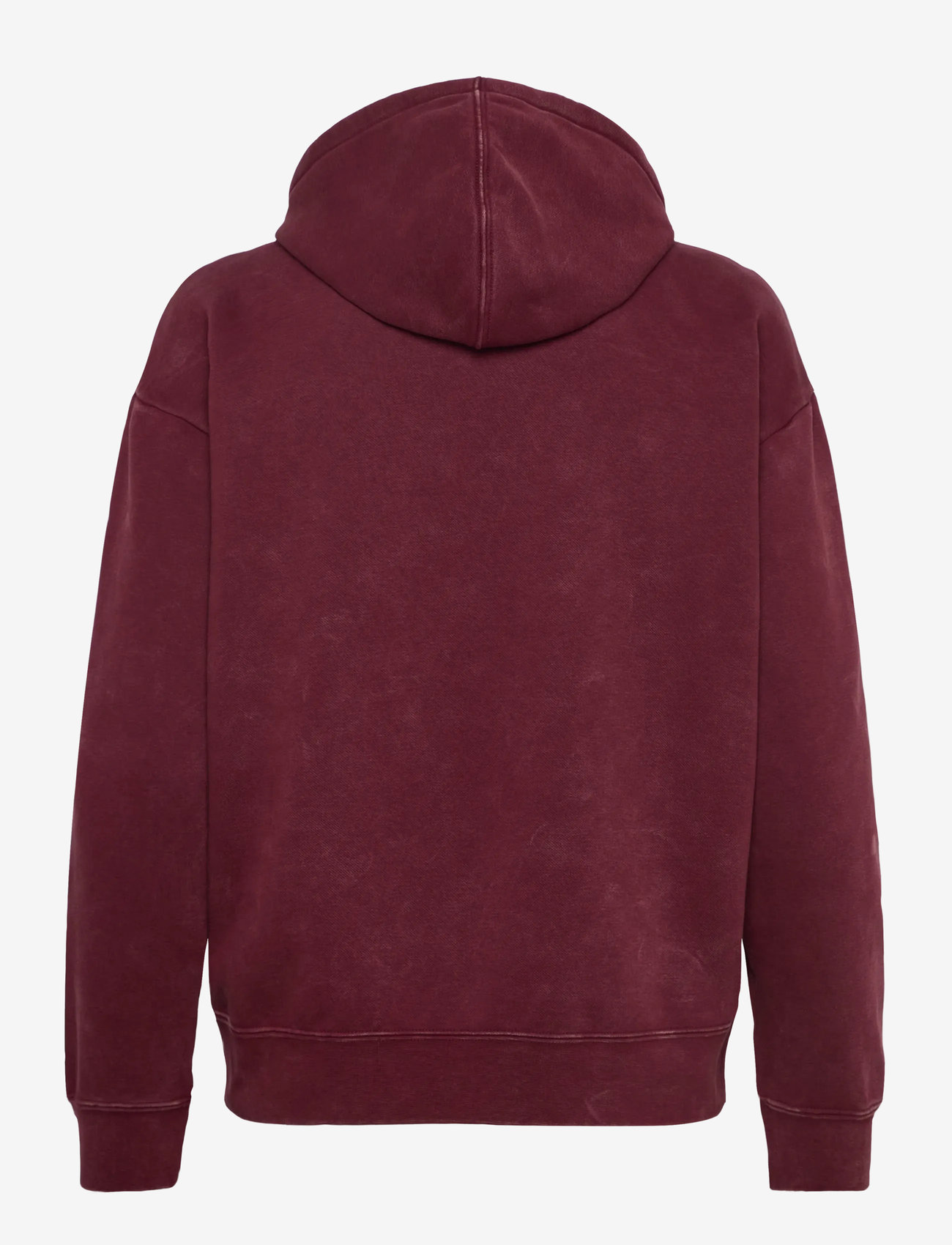 PUMA - ESS ELEVATED Relaxed Wash Hoodie FL - tops - ruby shimmer - 1
