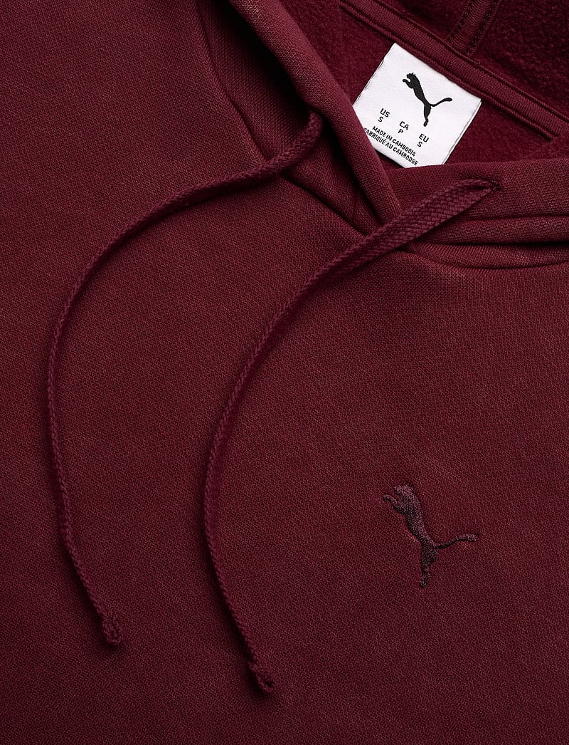 PUMA - ESS ELEVATED Relaxed Wash Hoodie FL - huvtröjor - ruby shimmer - 2