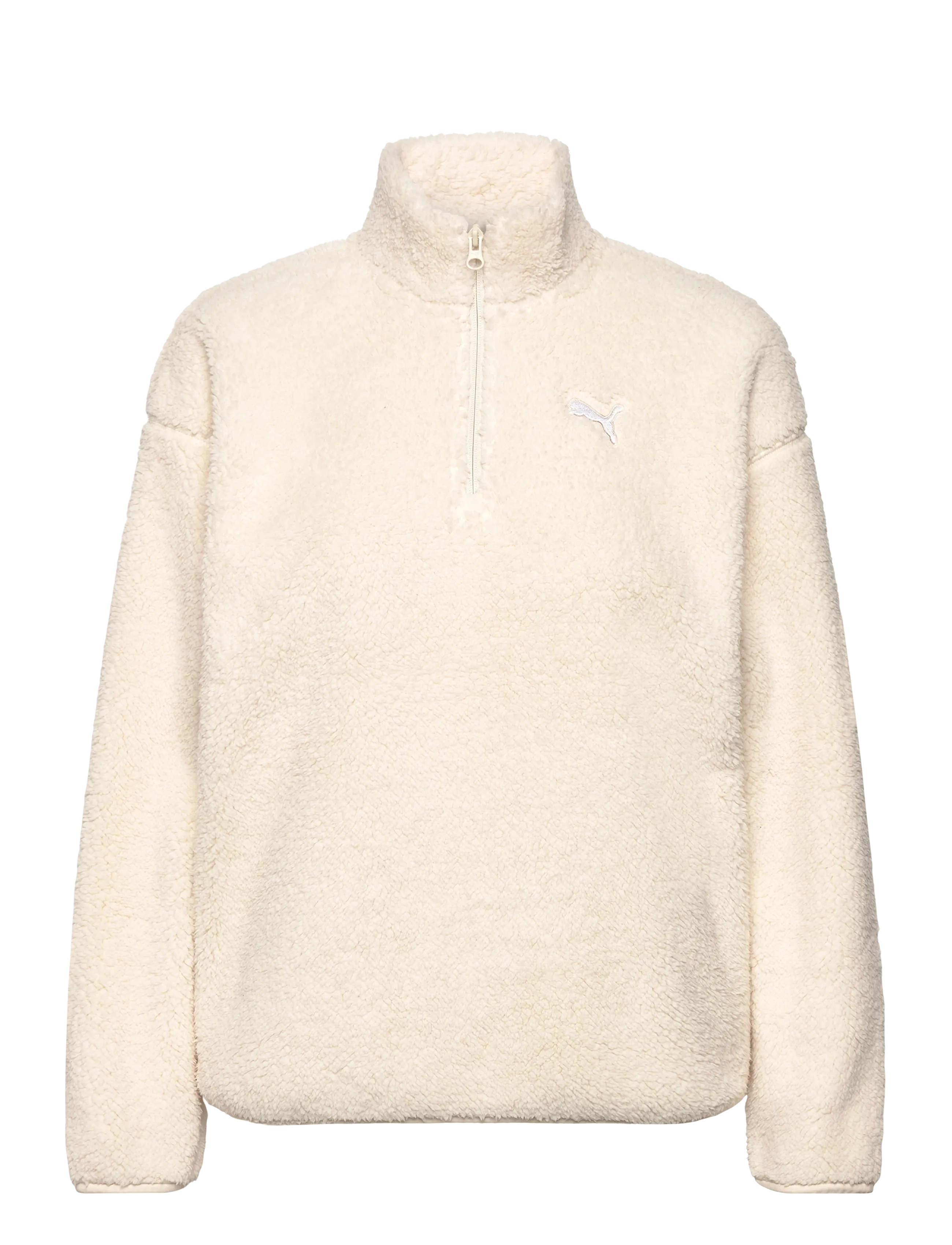 PUMA Ess Elevated Comfort Half-Zip Sherpa Crew Cream - XS - Damen
