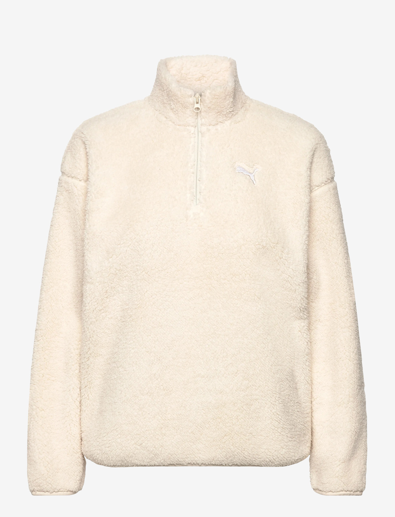 PUMA - ESS ELEVATED Comfort Half-Zip Sherpa Crew - alussärgid - alpine snow - 0