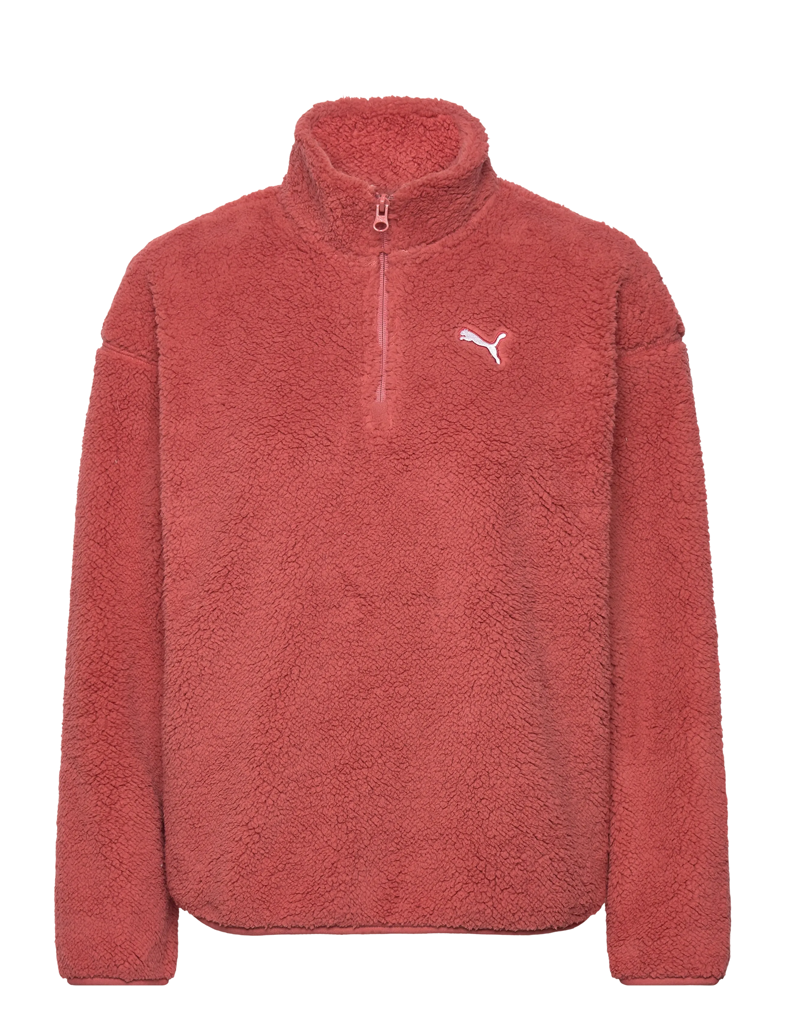 PUMA Ess Elevated Comfort Half-Zip Sherpa Crew, XS, Sport Clothing, Rot - Fleeces & Midlayers, Frauen
