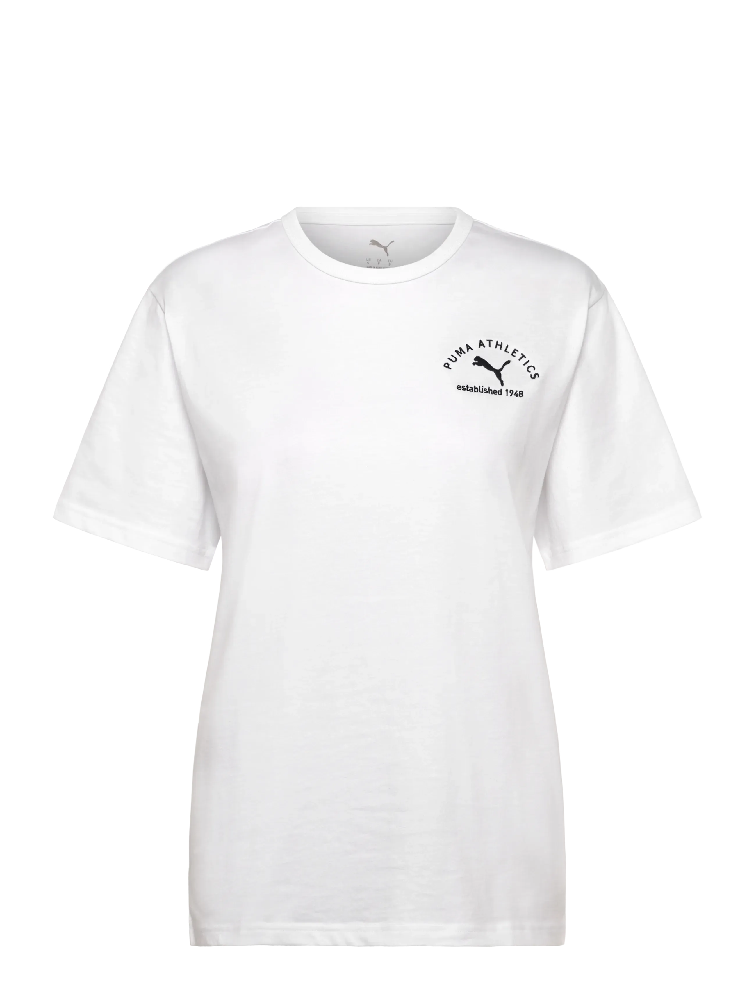PUMA Puma Class Relaxed Tee, XL, White, T-Shirts & Toppe > Kortærmede, Dame