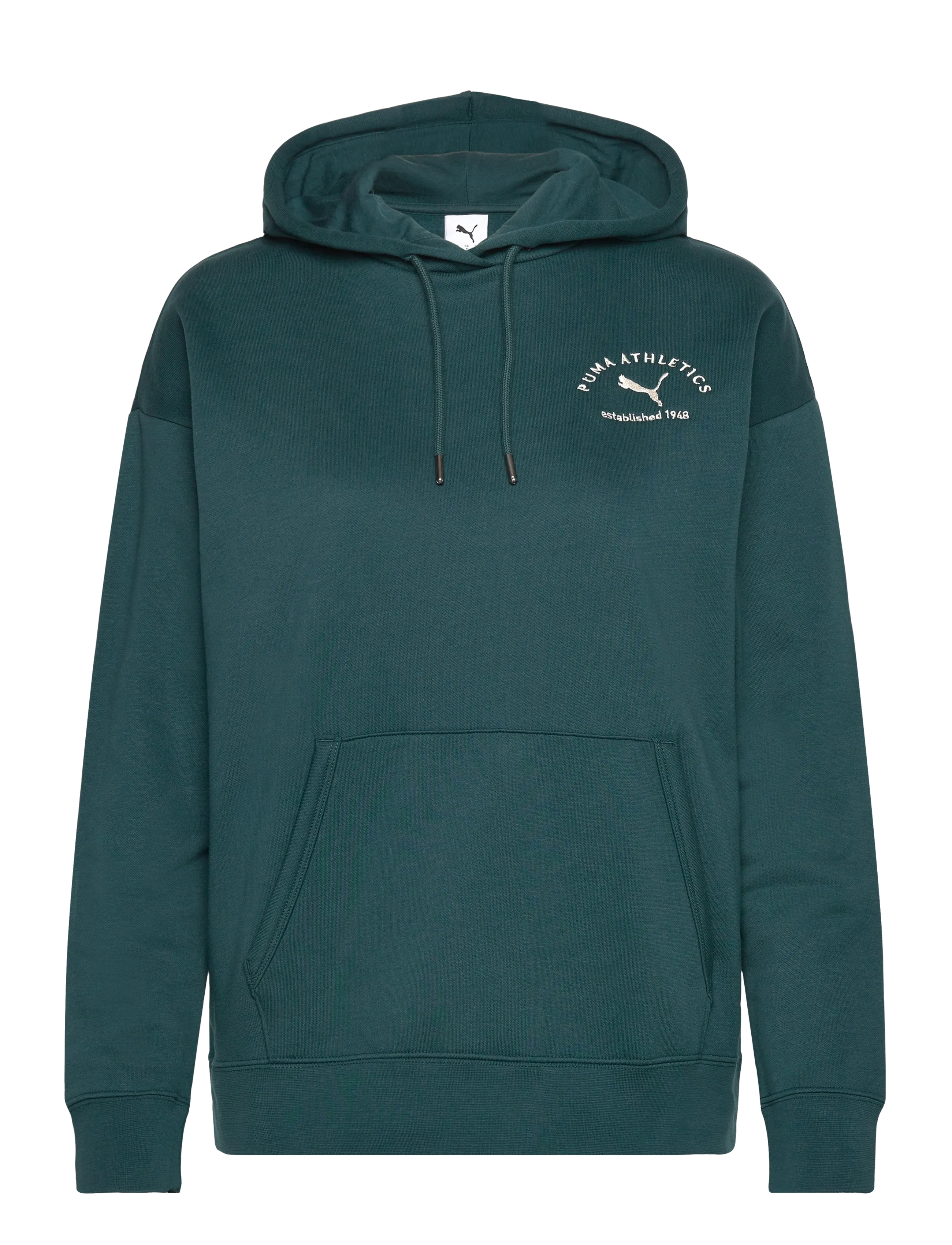 PUMA Puma Class Relaxed Hoodie Fl, S, Green, Sport Sweatshirts & Hoodies > Sport Hoodies, Dame