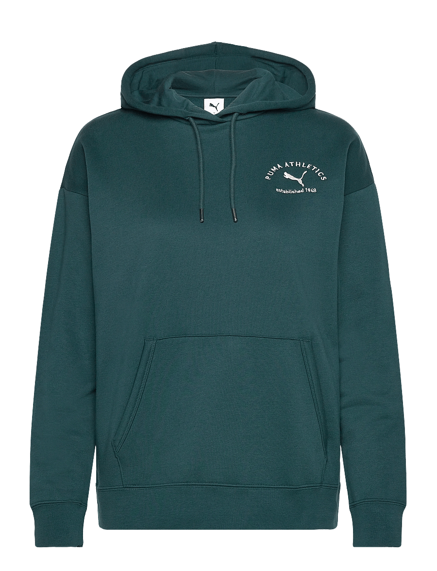 PUMA - PUMA CLASS Relaxed Hoodie FL - kapuutsiga dressipluusid - green terrain - 0