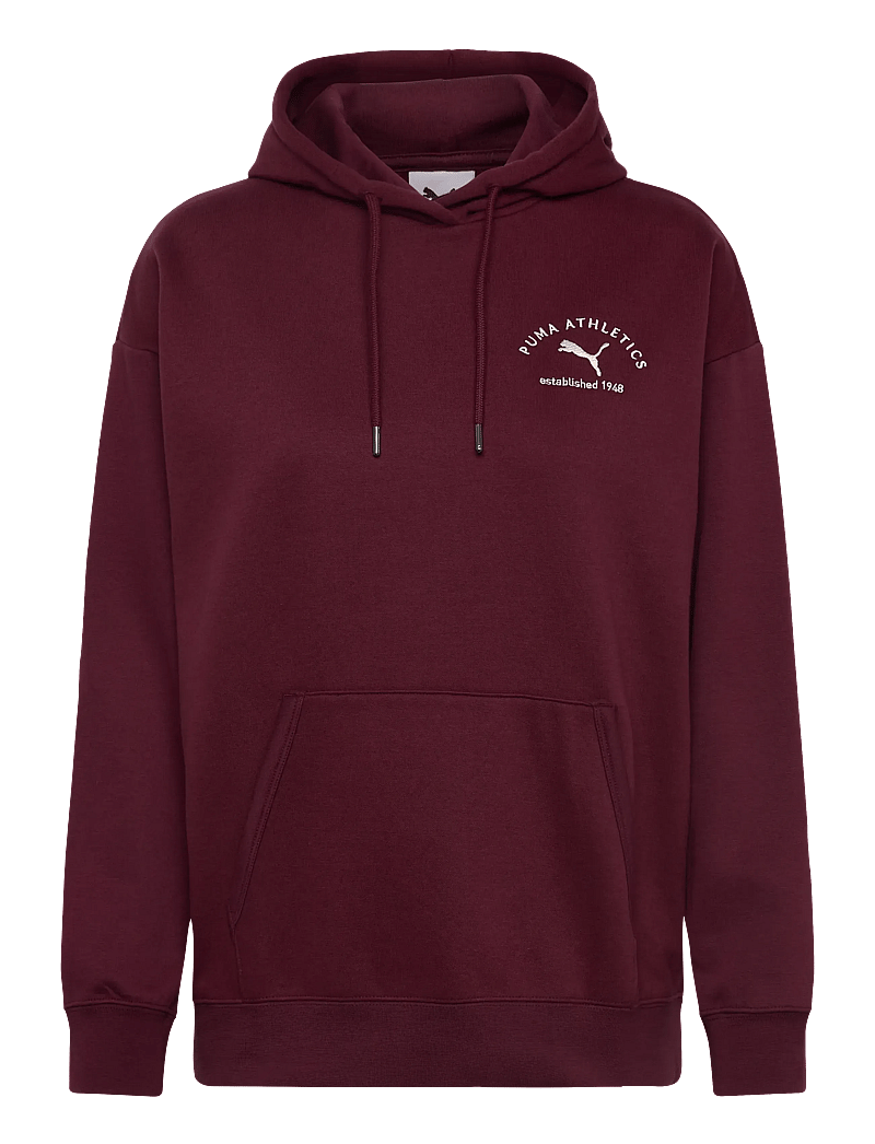 PUMA - PUMA CLASS Relaxed Hoodie FL - oberteile - ruby shimmer - 0