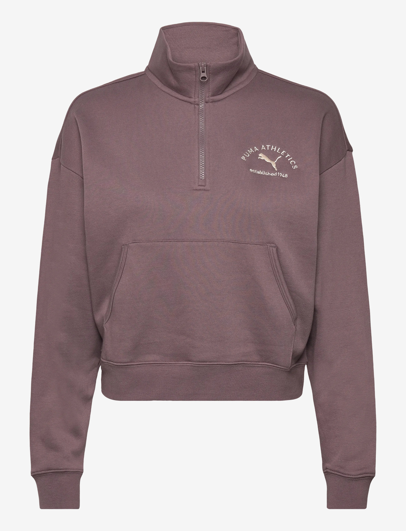 PUMA - PUMA CLASS Comfort Half-Zip Short Crew FL - overdele - raisin - 0