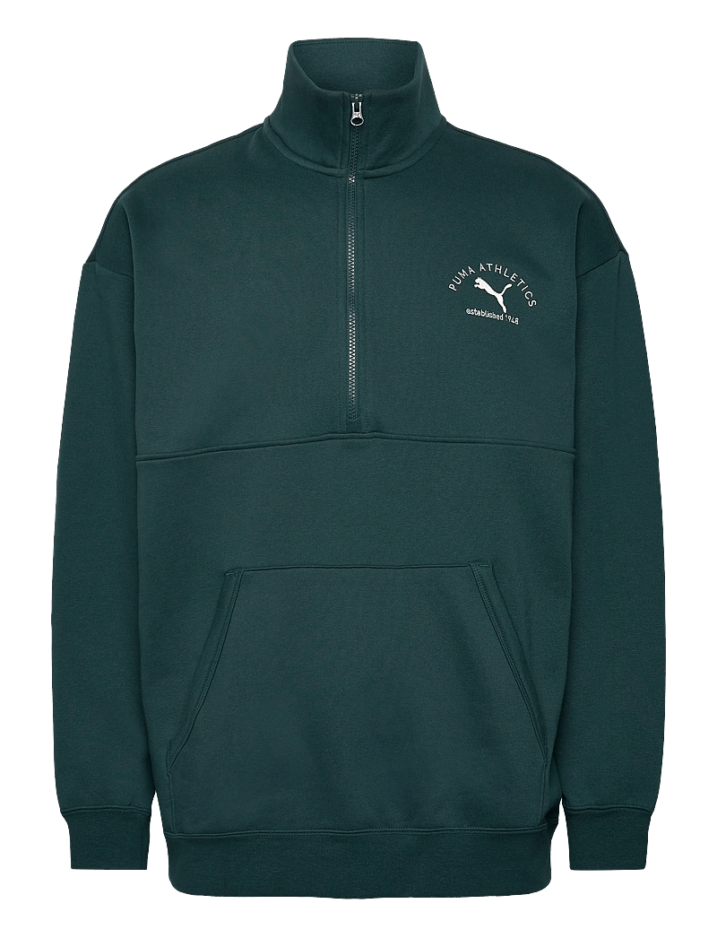 PUMA - PUMA CLASS Half Zip Sweater FL - sweatshirts - green terrain - 0