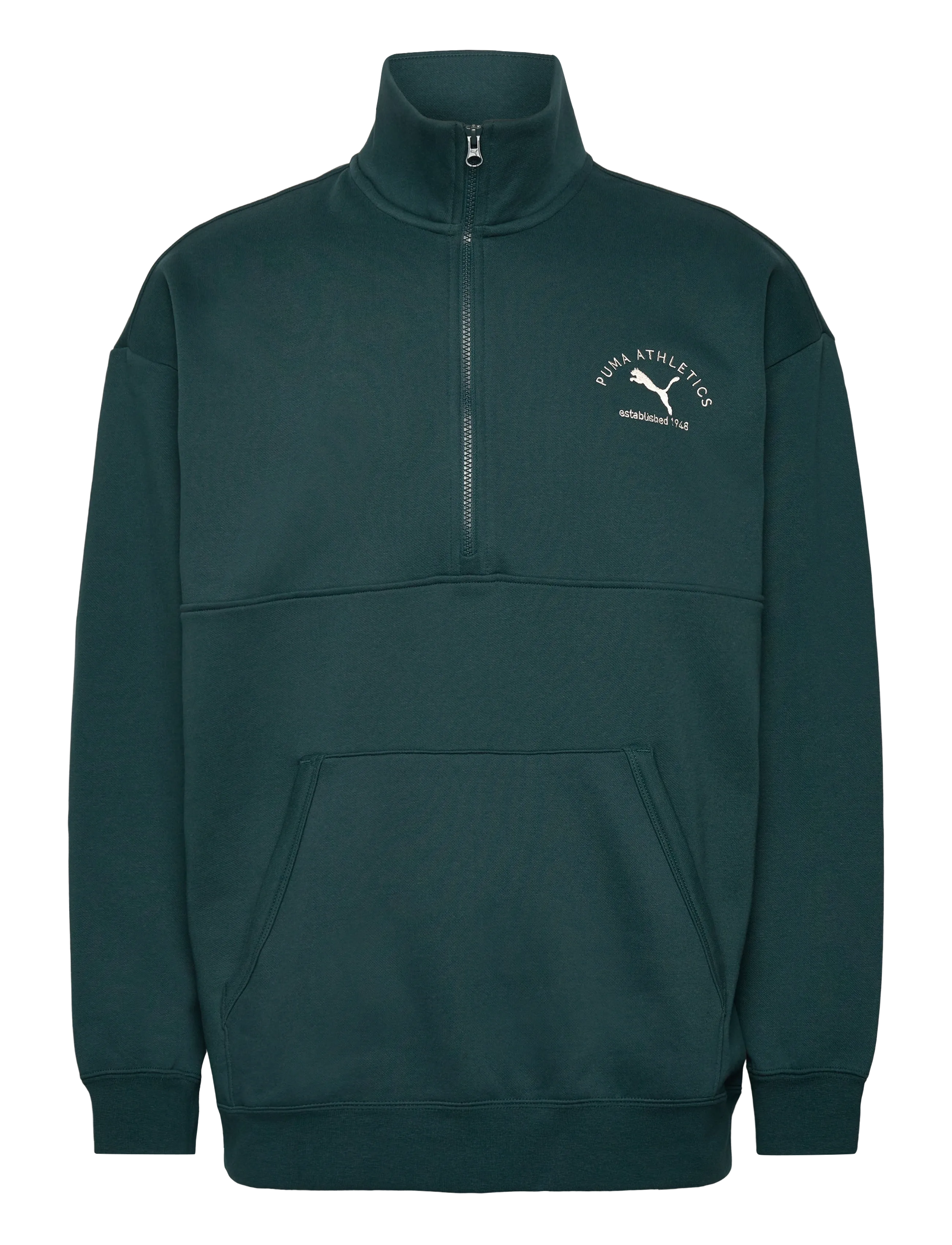 PUMA PUMA CLASS Half Zip Sweater FL - Sweatshirts - GREEN TERRAIN / green