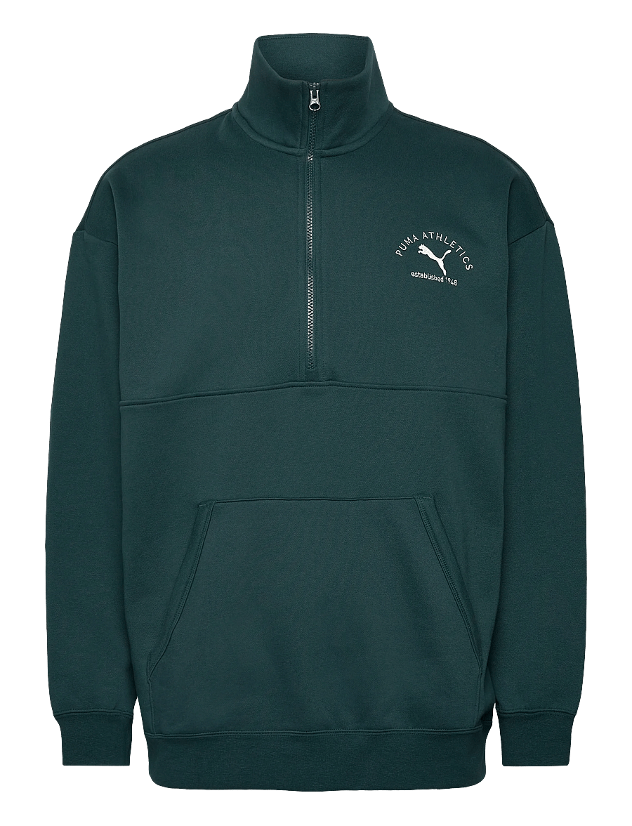 PUMA - PUMA CLASS Half Zip Sweater FL - Överdelar - green terrain - 0