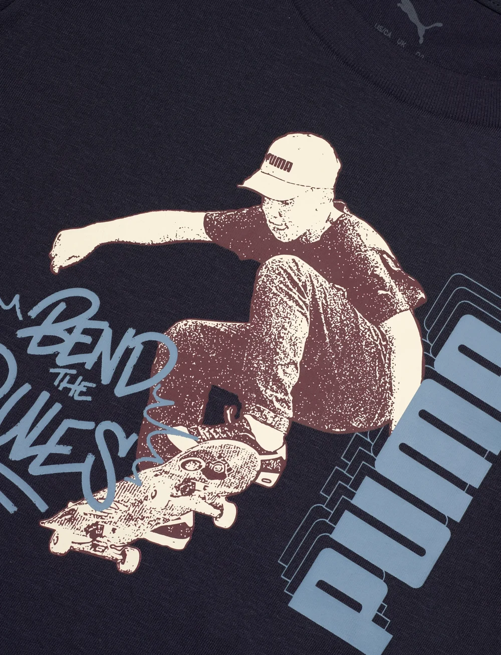 PUMA - MID90s Layered Longsleeve B - langärmelig - new navy - 2