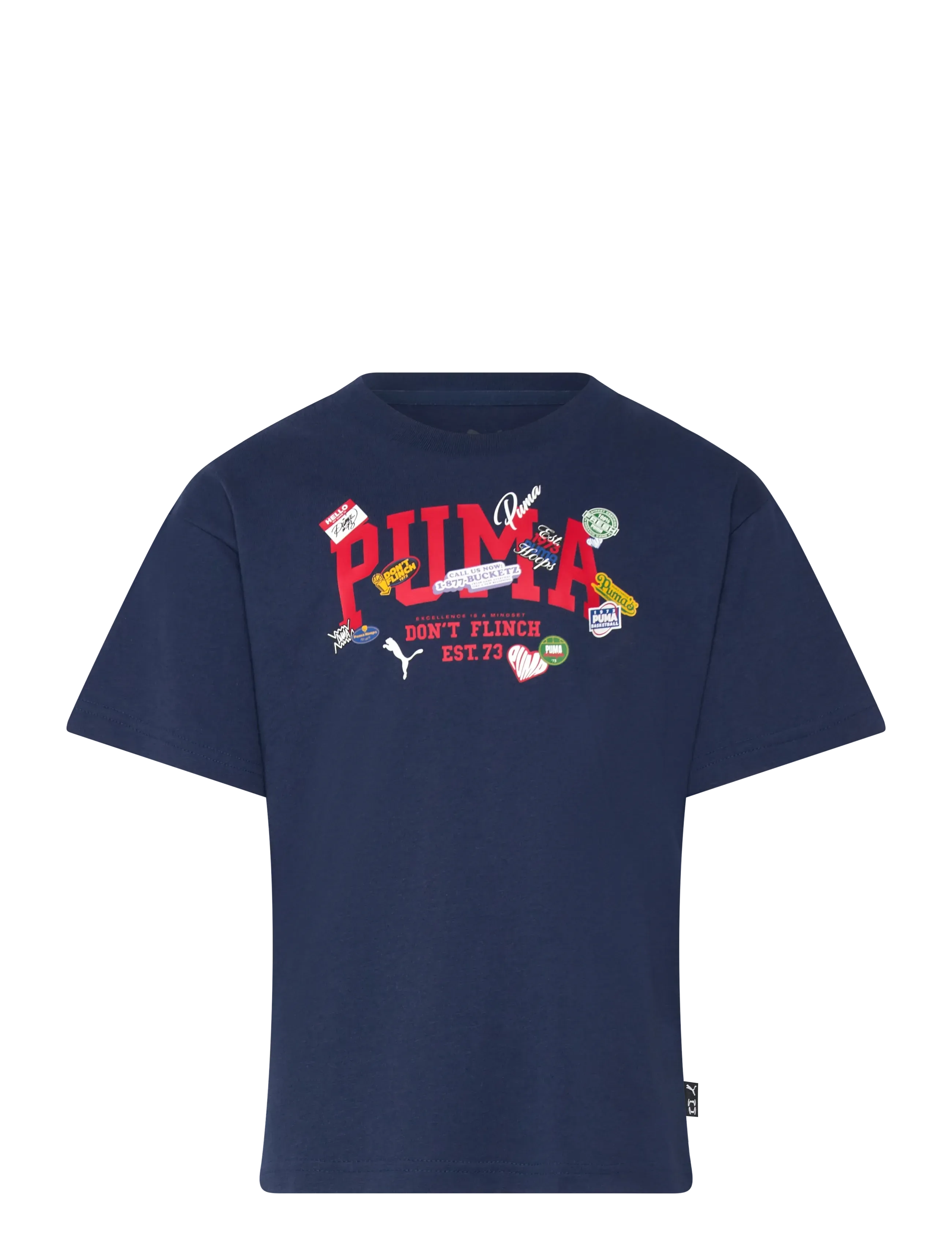 PUMA BASKETBALL HOOPERHOTLINE Tee B - Last chance - PERSIAN BLUE / navy
