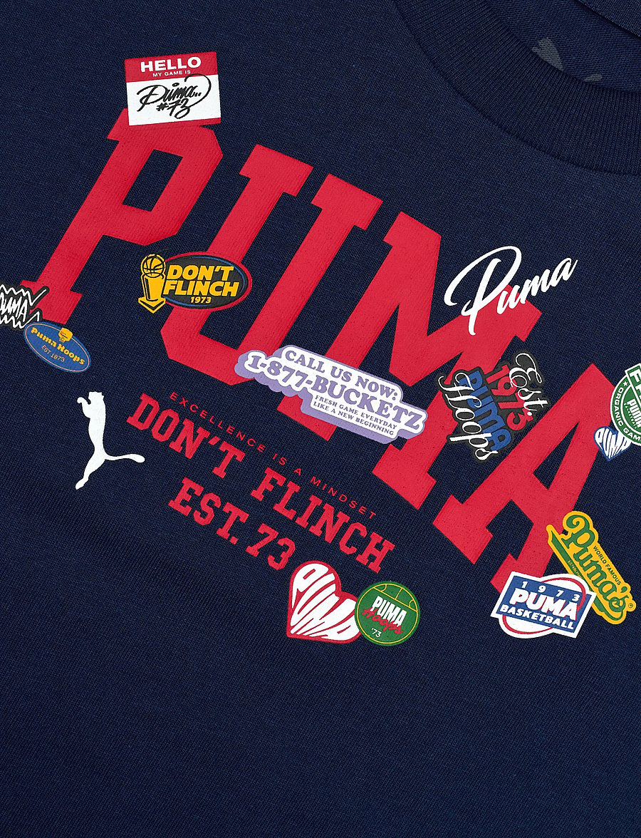 PUMA - BASKETBALL HOOPERHOTLINE Tee B - kortærmede t-shirts - persian blue - 2
