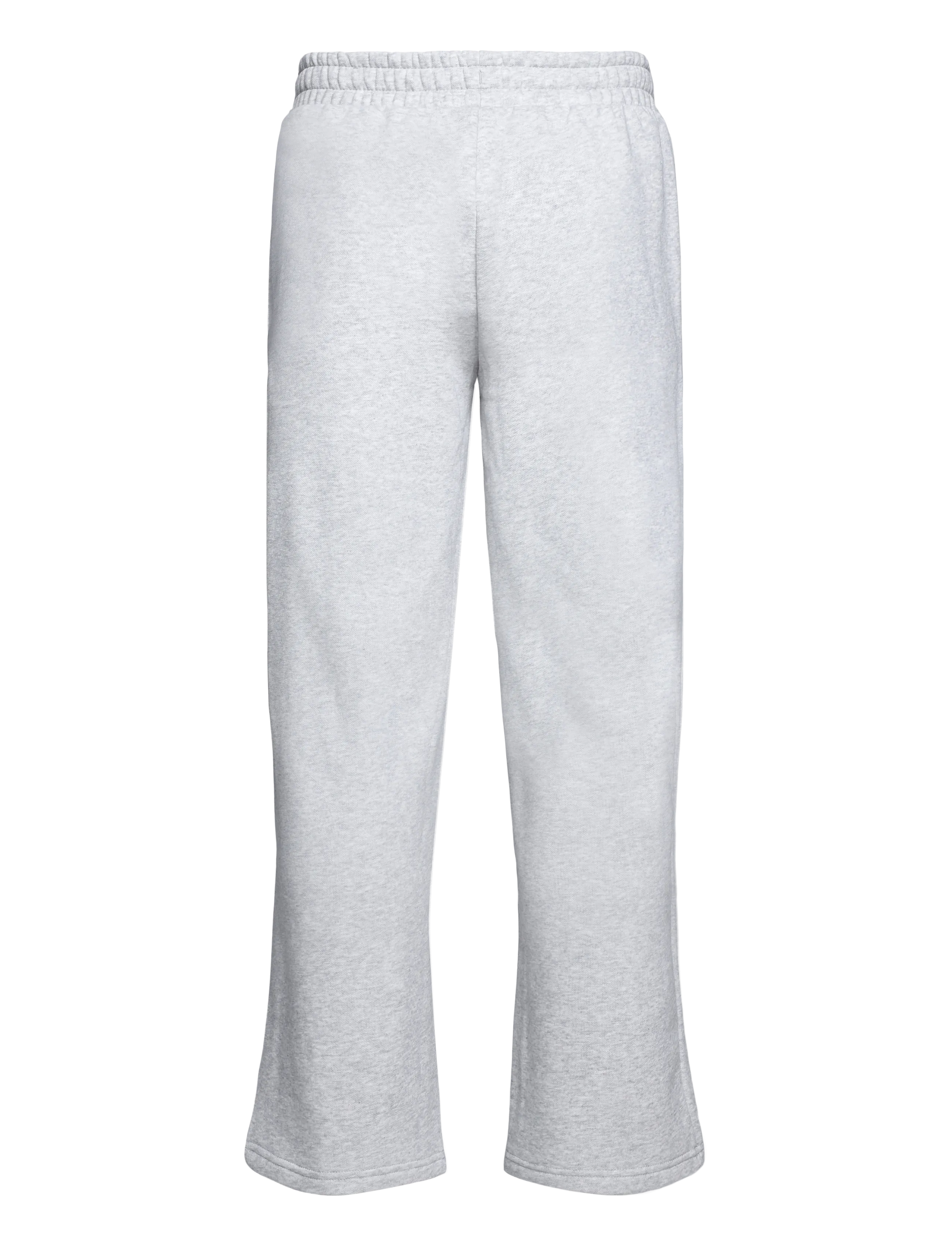 PUMA - ESS Small No. 1 Logo Comfort Straight Pants FL op - träningsbyxor - light gray heather - 1