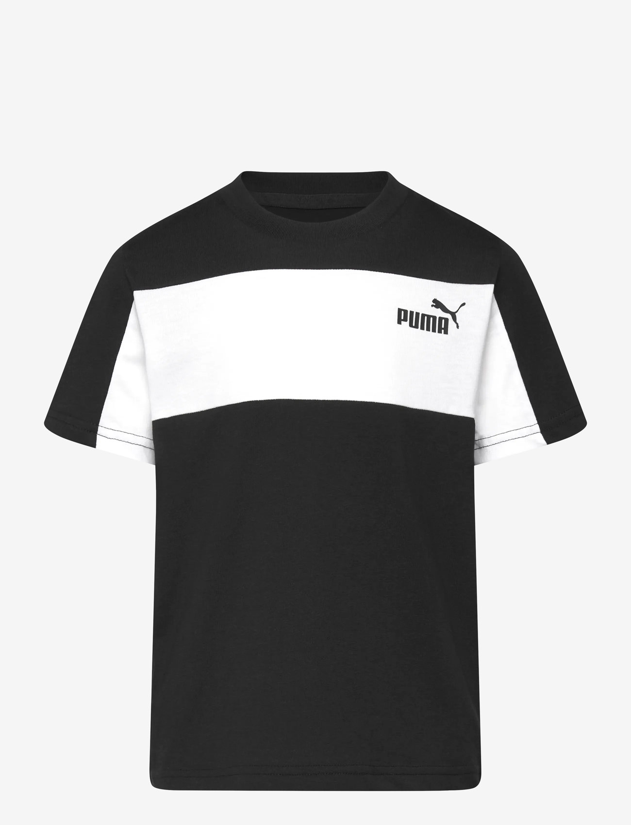 PUMA - ESS BLOCK Small Logo Tee B - herbstliche kleidung - puma black - 0