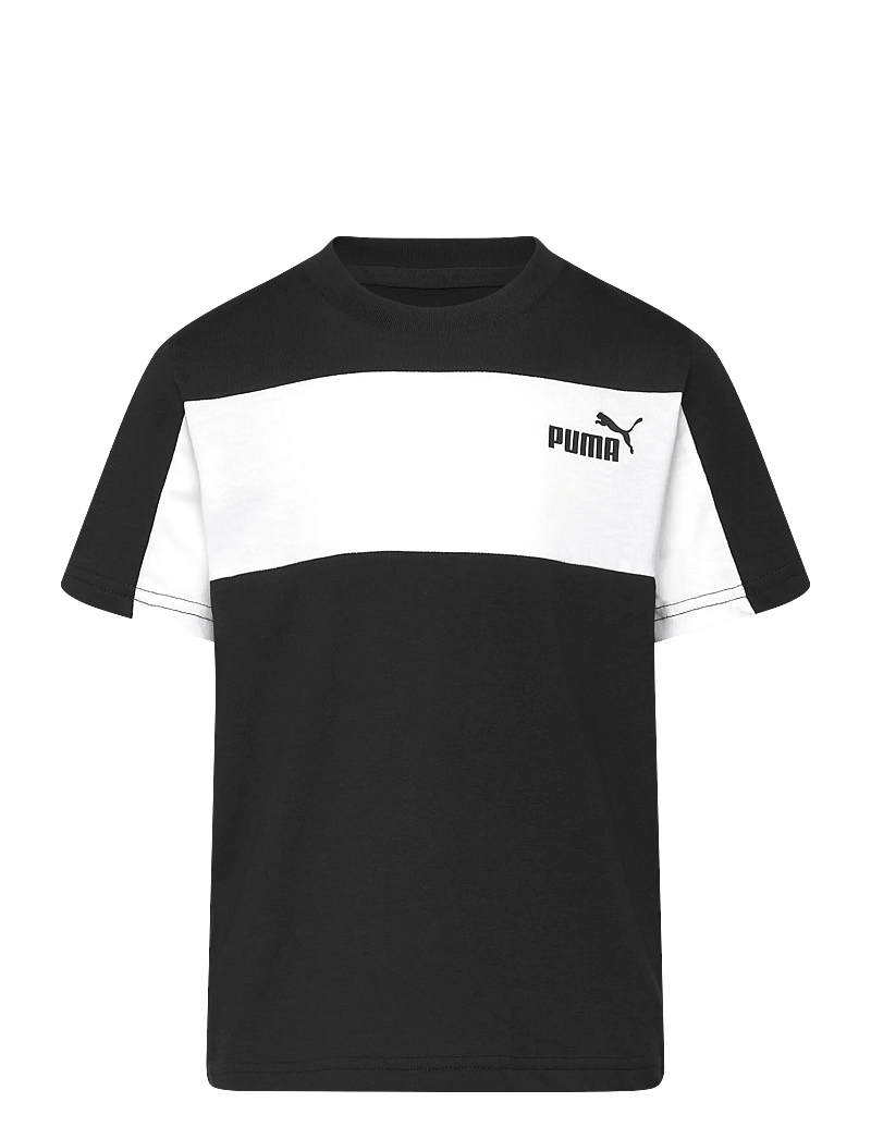 PUMA - ESS BLOCK Small Logo Tee B - lühikeste varrukatega t-särgid - puma black - 0