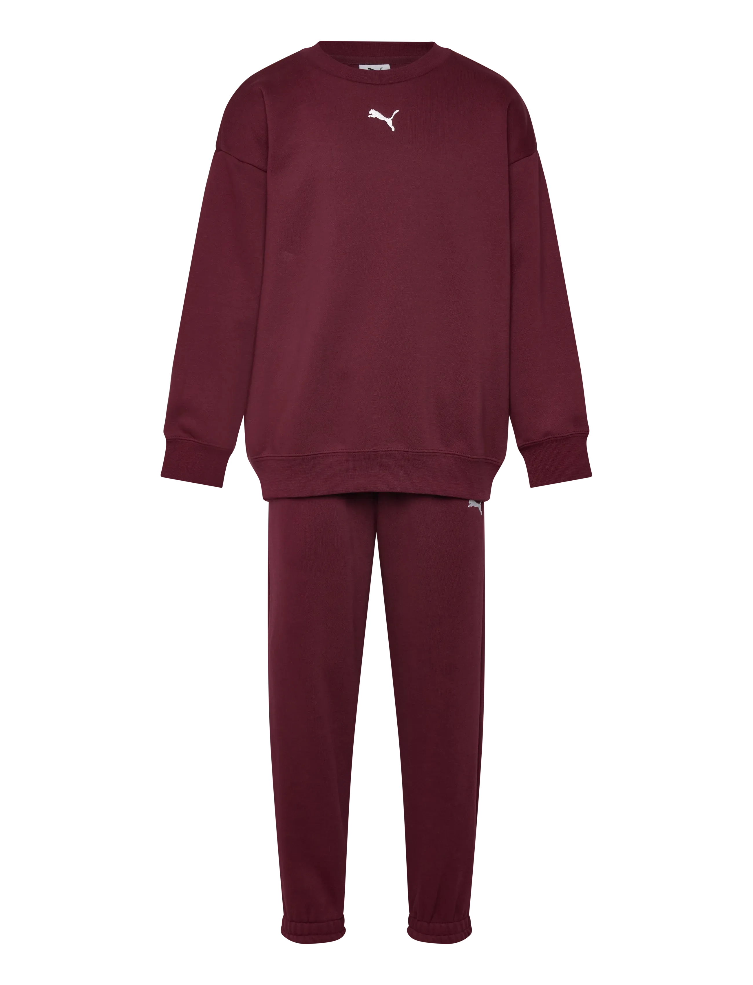 PUMA Loungewear Oversized Sweat Suit G, 164, Sport, Burgunderrot - Tracksuits, Kinder