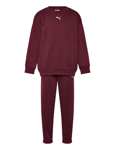 PUMA Loungewear Oversized Sweat Suit G - Joggingsæt - RUBY SHIMMER / burgundy
