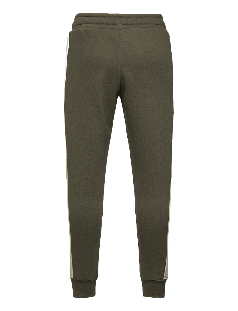 PUMA - ESS BLOCK Sweatpants FL B - sportiska stila bikses - dark olive - 1