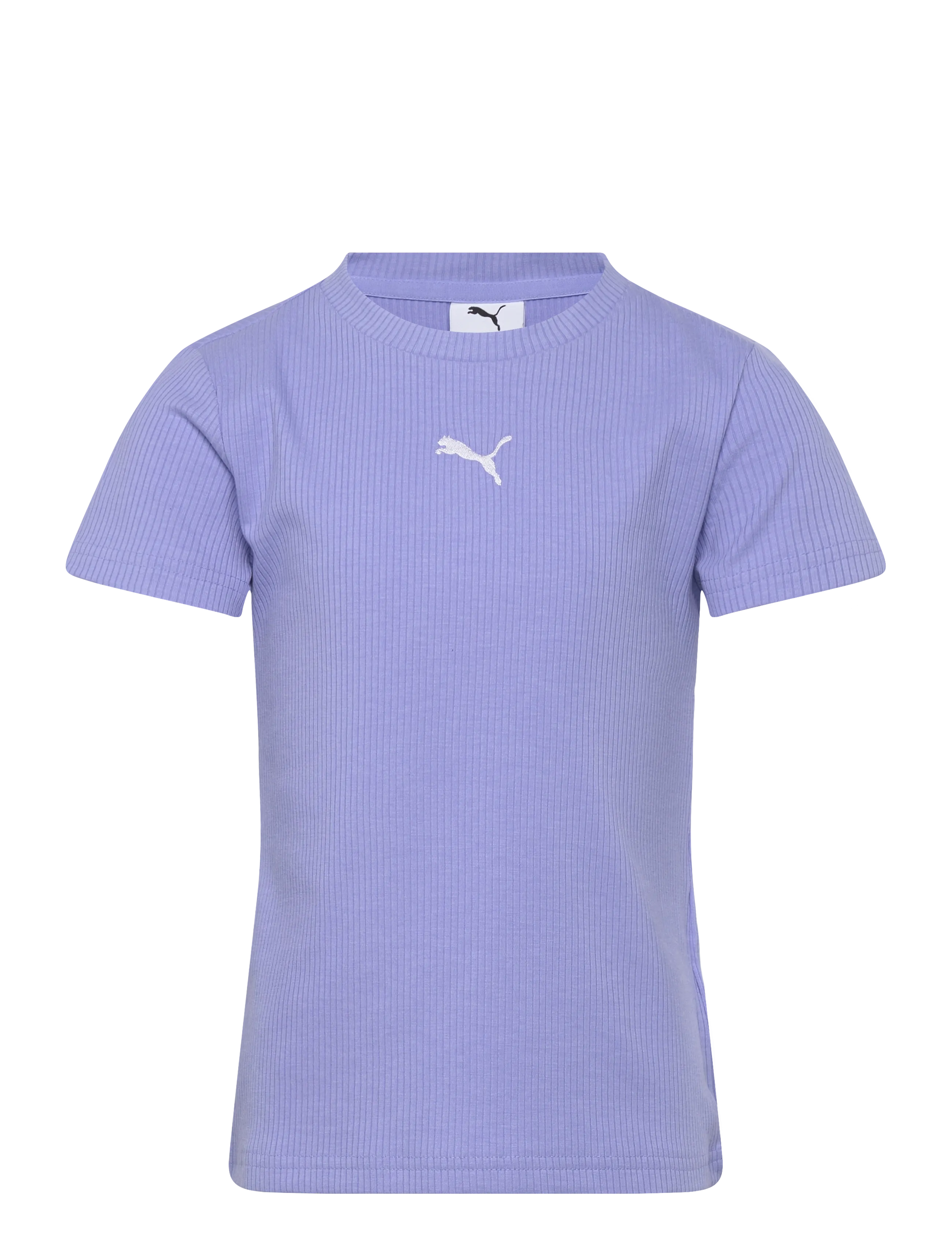 PUMA ESS ELEVATED Rib Slim Tee G - Shop by size - INTENSE LAVENDER / purple