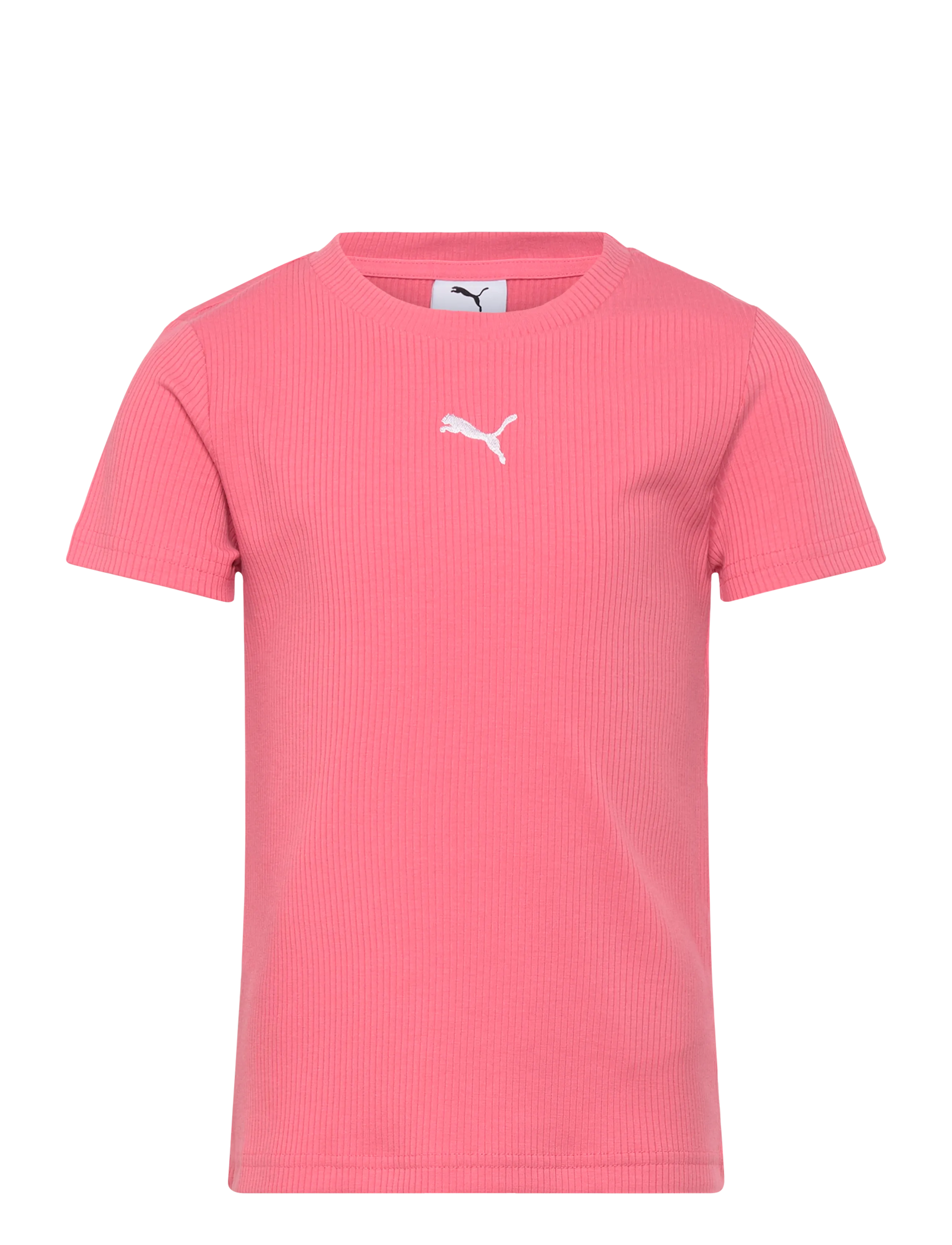 PUMA ESS ELEVATED Rib Slim Tee G - Nayta Kaikki - WILD PINK / pink/rose