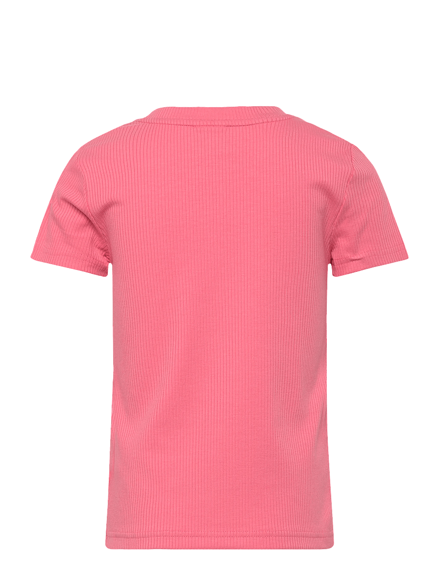 PUMA - ESS ELEVATED Rib Slim Tee G - sportoberteile - wild pink - 1