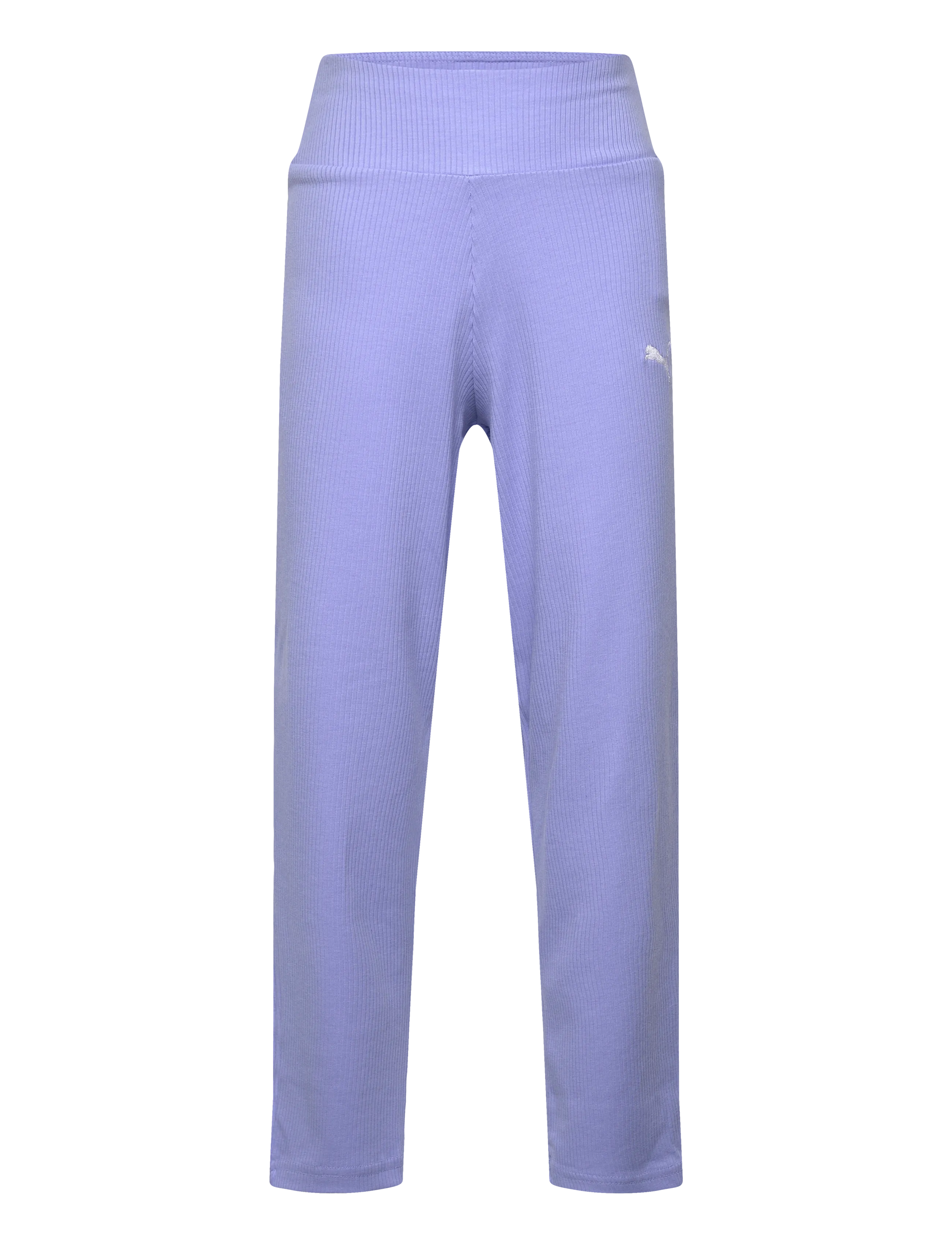 PUMA ESS ELEVATED High Waist Straight Leg Rib Pants G - PUMA - INTENSE LAVENDER / purple