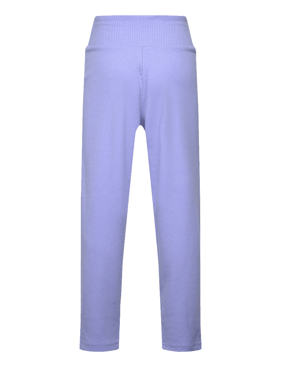 PUMA - ESS ELEVATED High Waist Straight Leg Rib Pants G - jogginghosen - intense lavender - 1