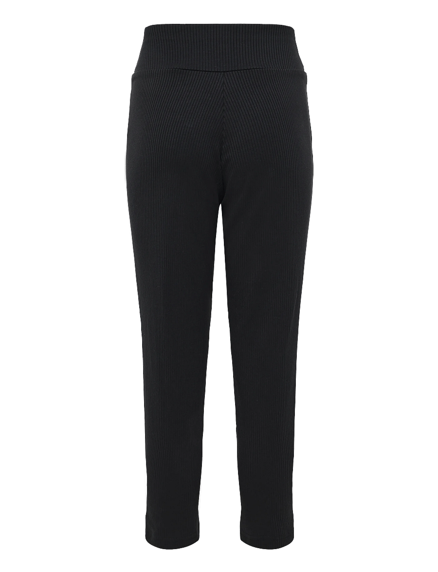 PUMA - ESS ELEVATED High Waist Straight Leg Rib Pants G - jogginghosen - puma black - 1