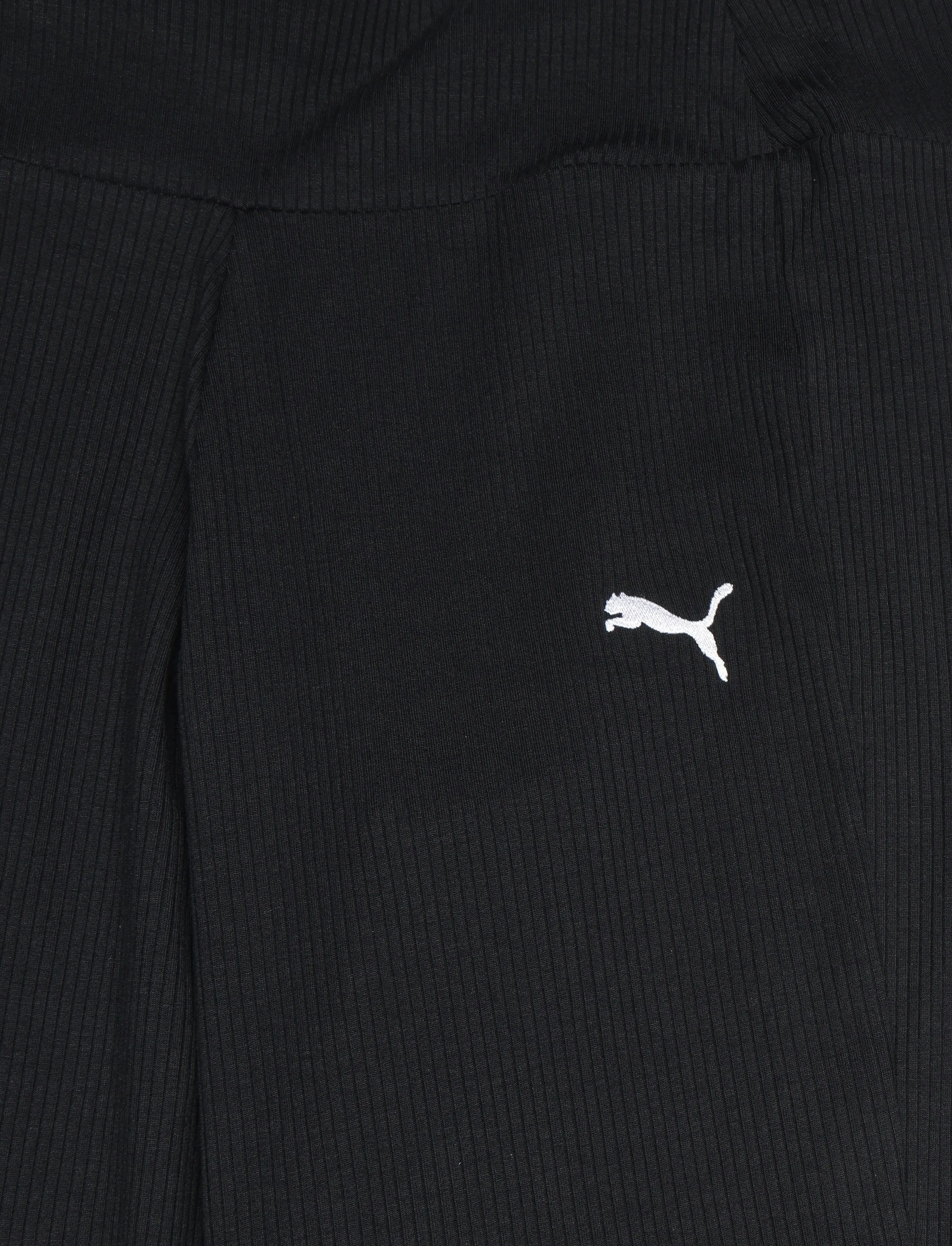 PUMA - ESS ELEVATED High Waist Straight Leg Rib Pants G - jogginghosen - puma black - 2