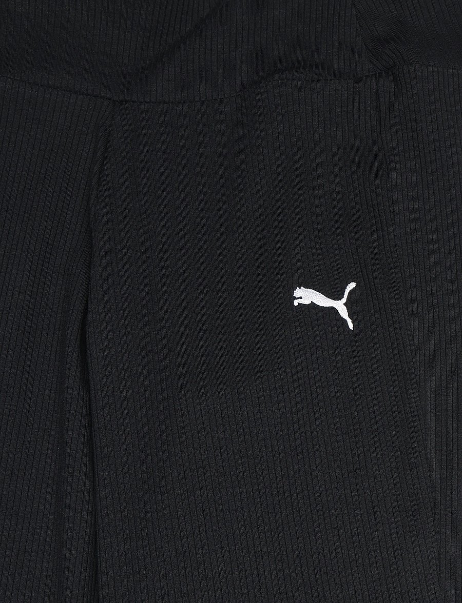 PUMA - ESS ELEVATED High Waist Straight Leg Rib Pants G - jogginghosen - puma black - 2