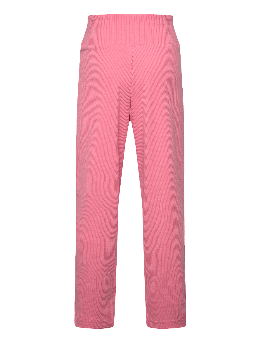 PUMA - ESS ELEVATED High Waist Straight Leg Rib Pants G - sweatpants - wild pink - 1