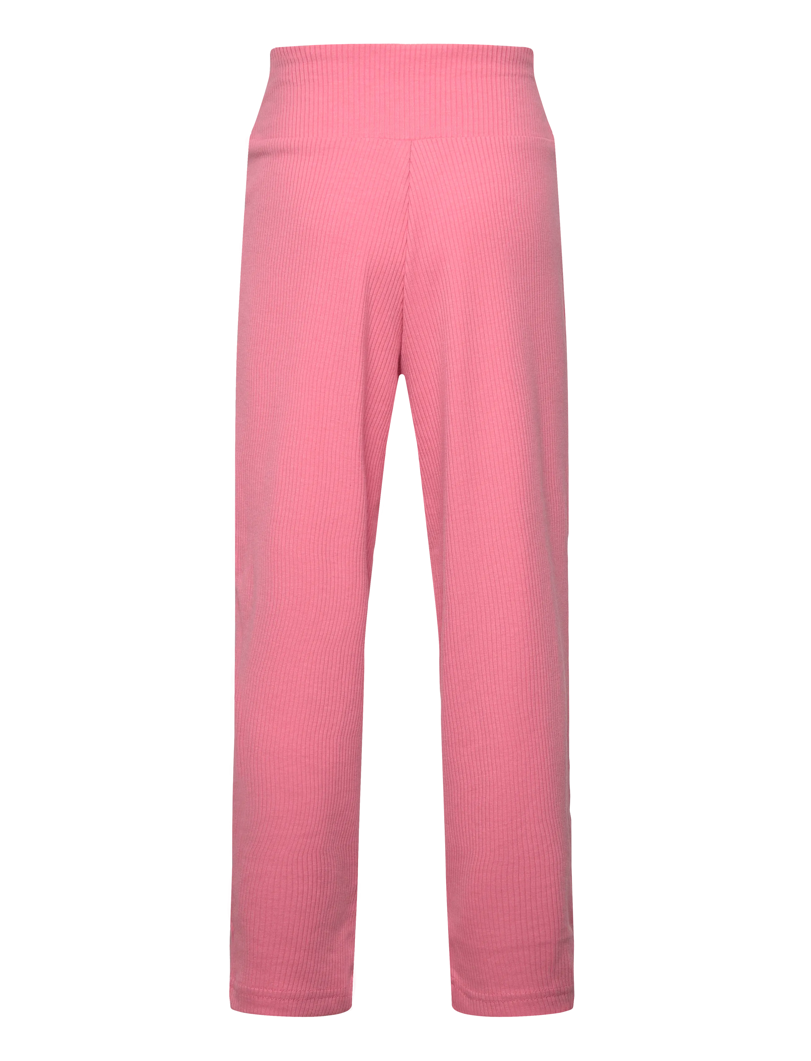 PUMA - ESS ELEVATED High Waist Straight Leg Rib Pants G - sweatpants - wild pink - 1
