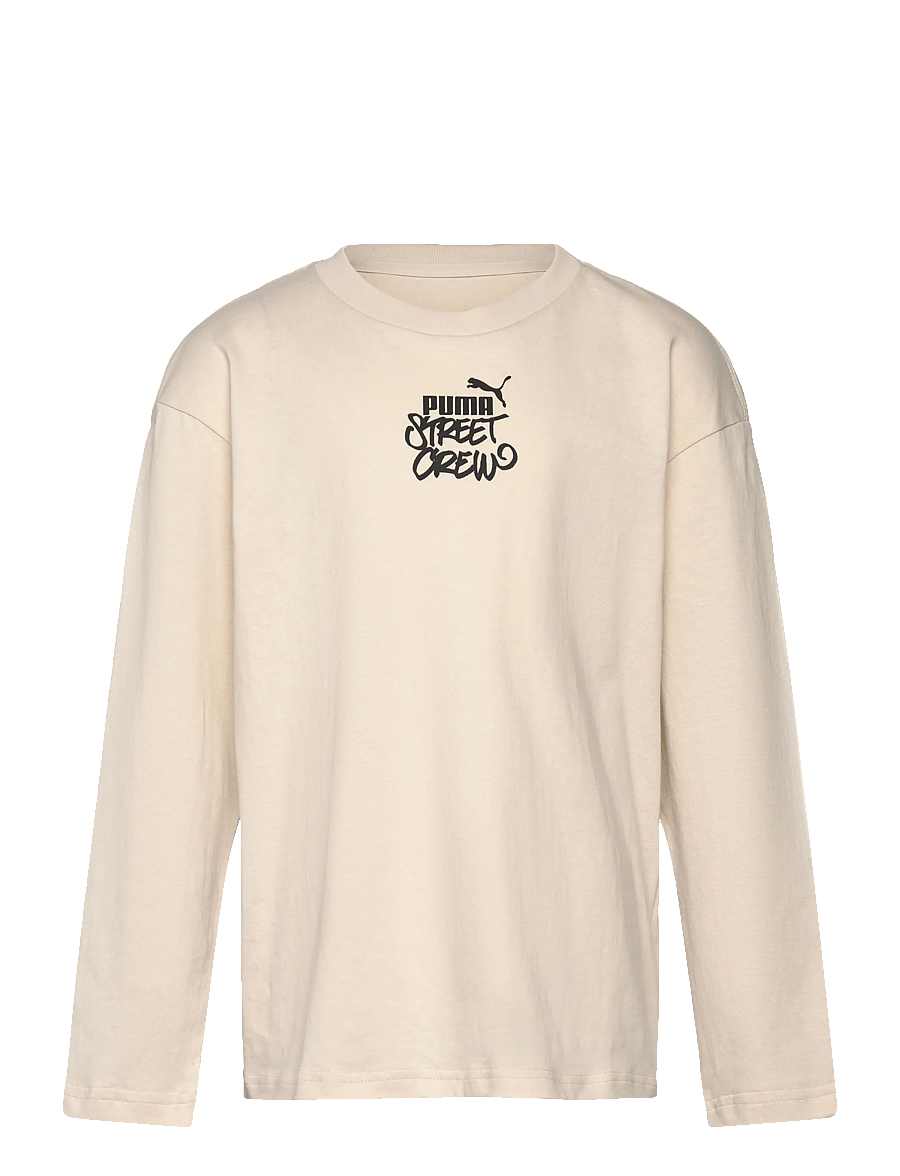 PUMA - MID90s SP Relaxed Longsleeve Tee B - langærmede skjorter - alpine snow - 0
