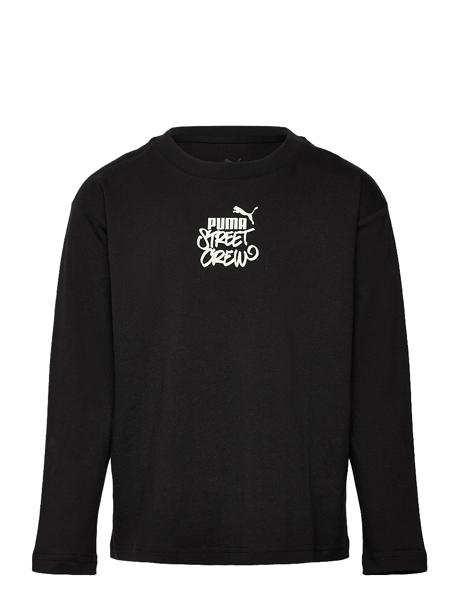 PUMA - MID90s SP Relaxed Longsleeve Tee B - langærmede skjorter - puma black - 0