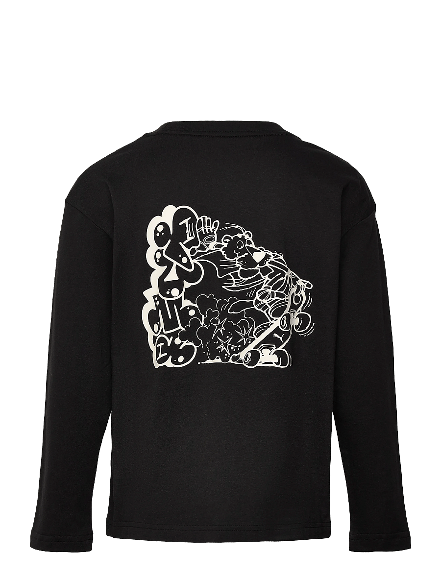 PUMA - MID90s SP Relaxed Longsleeve Tee B - langærmede skjorter - puma black - 1