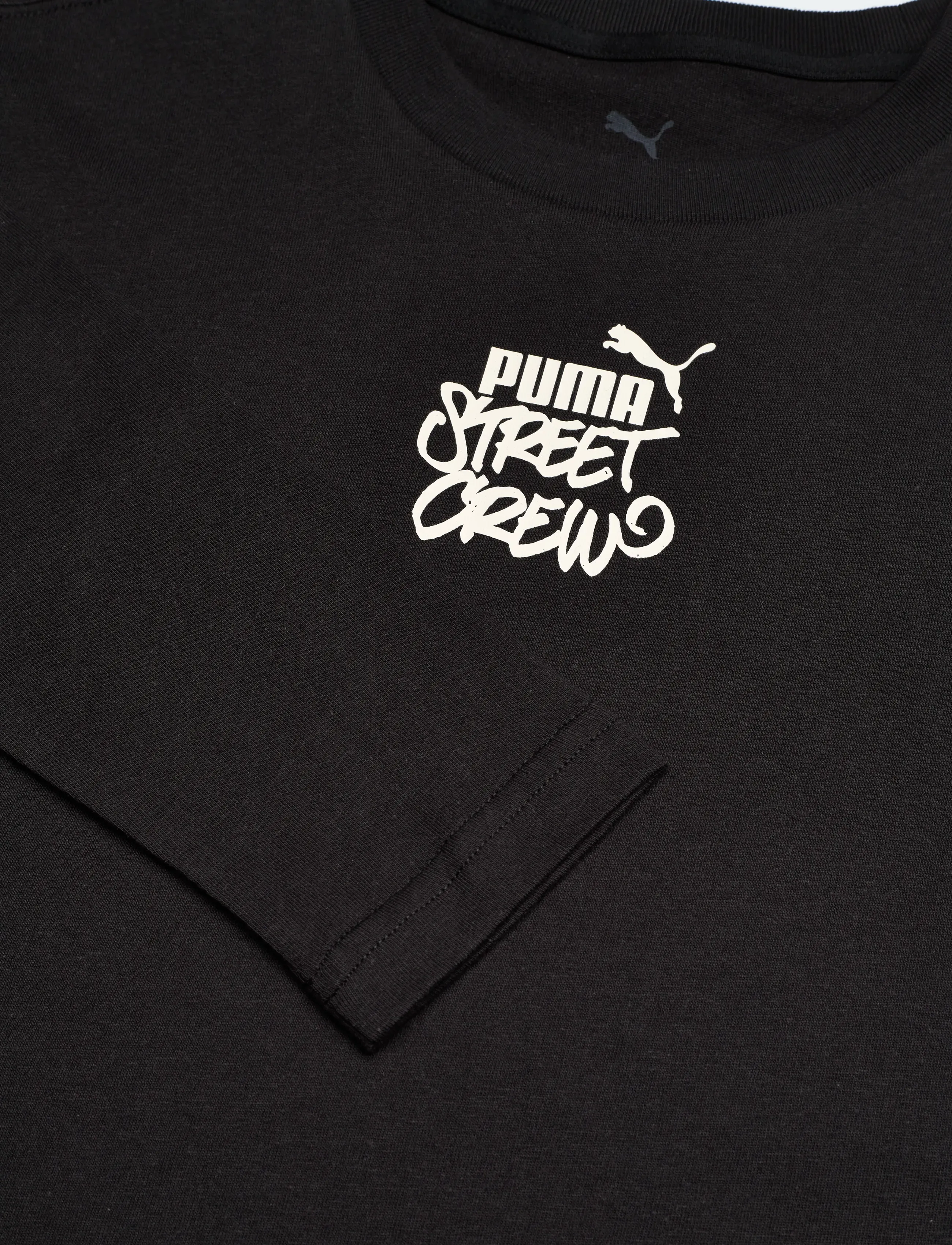 PUMA - MID90s SP Relaxed Longsleeve Tee B - pikkade varrukatega särgid - puma black - 2