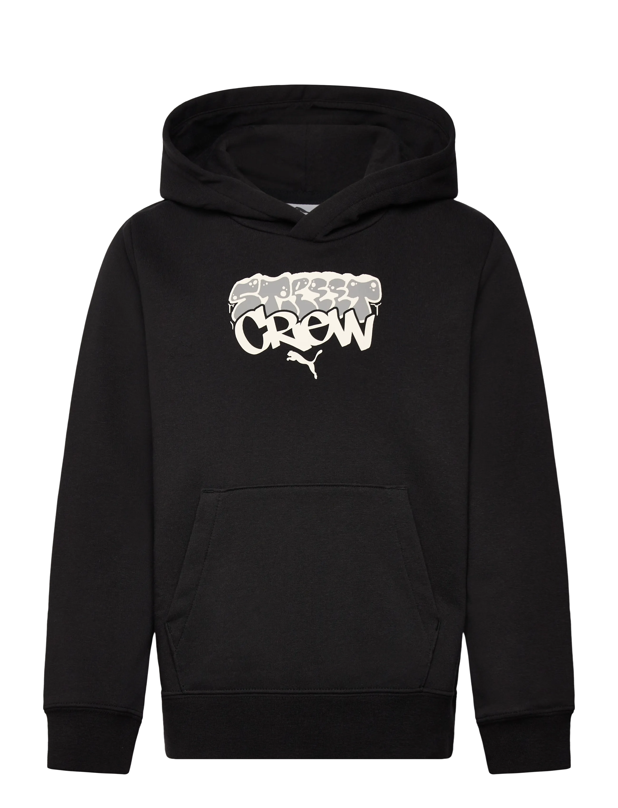 PUMA Mid90S Hoodie Tr B, Børn, Grafisk Hættetrøje, Sort, Str: 128