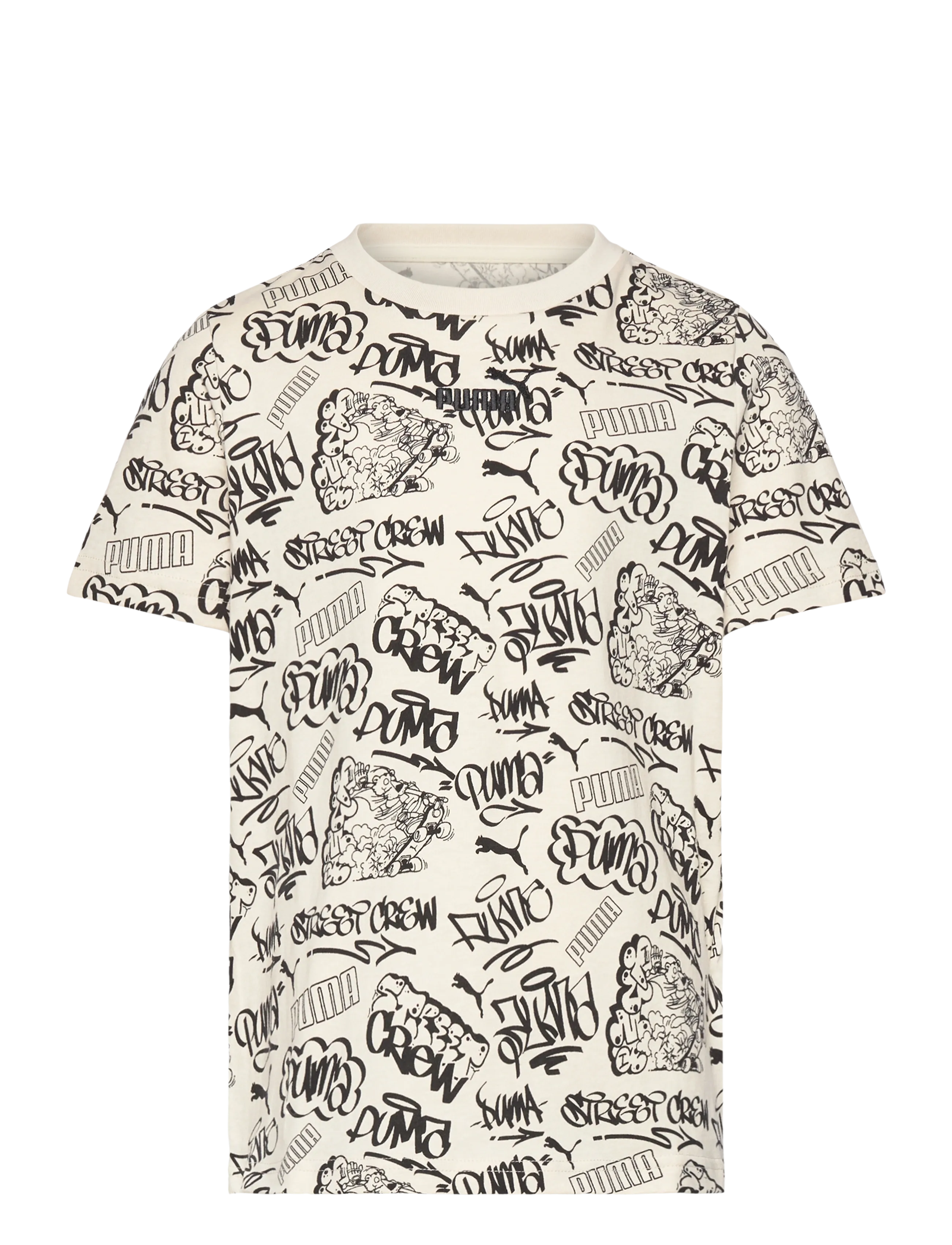 PUMA MID90s AOP Tee B - PUMA - ALPINE SNOW / multi