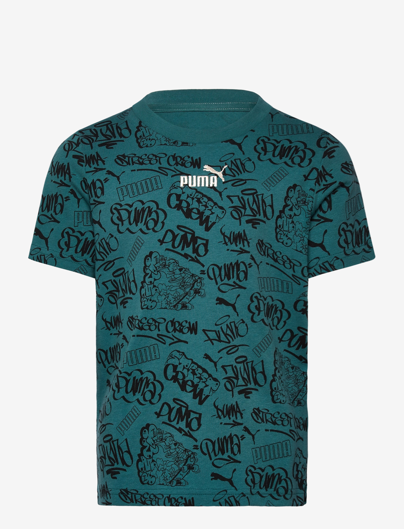 PUMA - MID90s AOP Tee B - kortærmede t-shirts - emerald ice - 0