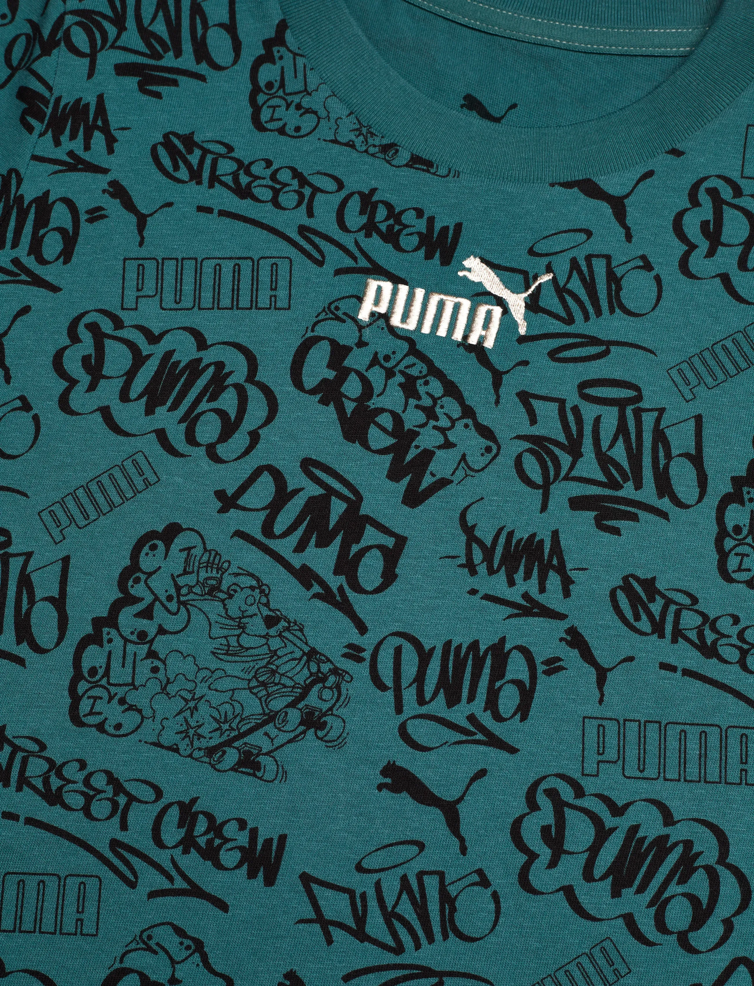 PUMA - MID90s AOP Tee B - kurzärmelig - emerald ice - 2