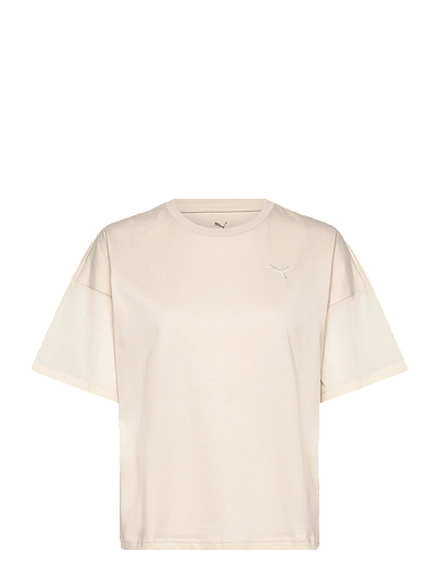 PUMA HER Oversized Tee - T-särgid - ALPINE SNOW / cream