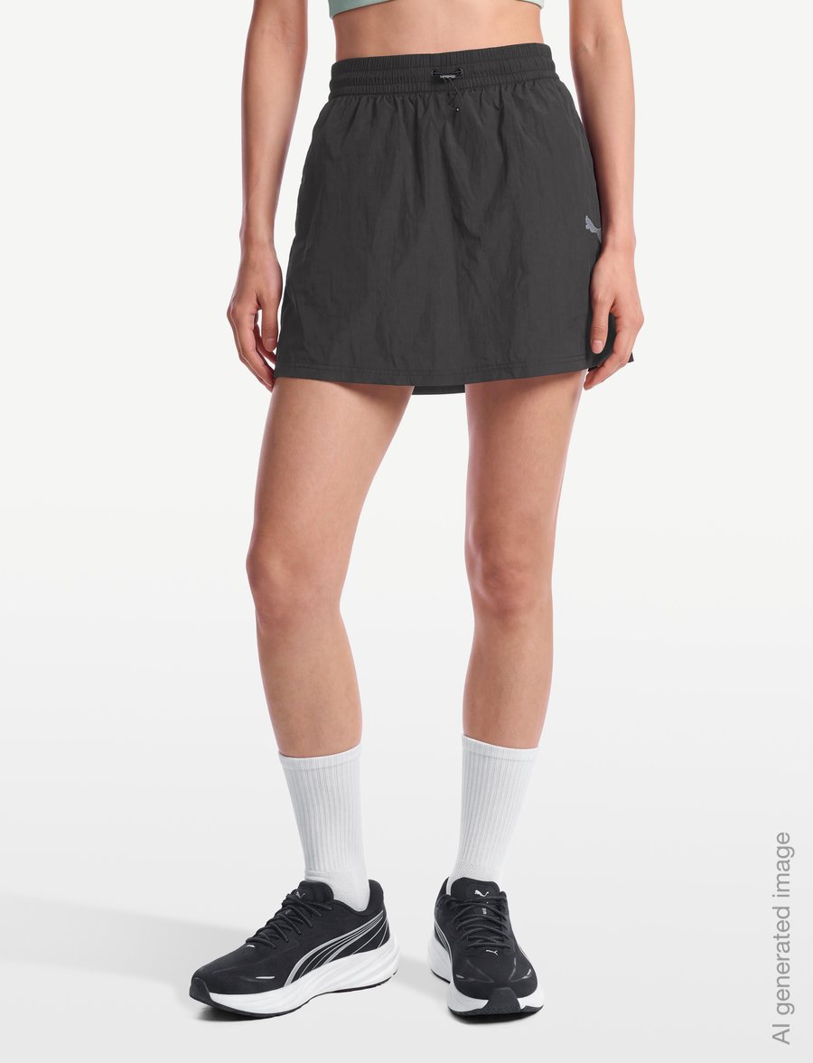 PUMA - HER Woven Skirt - kleider & röcke - puma black - 3